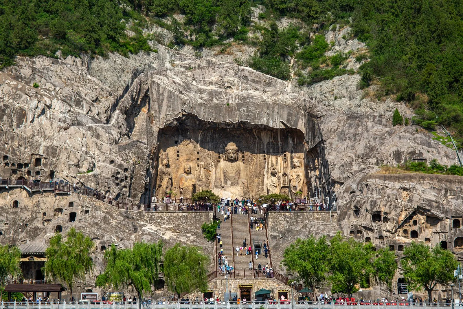 Longmen Grottoes Buddhist carvings in Luoyang China